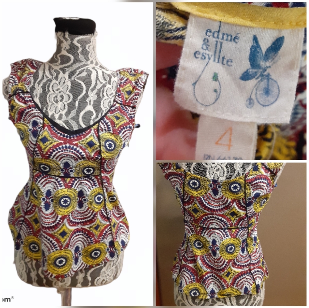 Anthropologie Top by edme & edyllte♥️Excellent - Picture 2 of 4